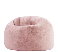 Icon Kingston Pouf Enfant, Pouf Poire avec Remplissage, Rose | Fabriqué en Europe, Pouf Enfant, Ronde Pouf, Tissu en Fausse Fourrure Douce, Fauteuil Salon Confortable pour Salon et Chambre
