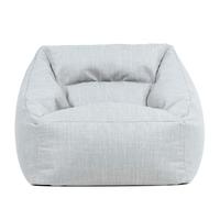 Icon Natalia Fauteuil Pouf, Gros Pouf avec Remplissage, Chaise Confortable, Fauteuil Salon Confortable, Chaise de Jardin, Salon de Jardin Exterieur, Exterieur, Gris