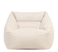 Icon Natalia Fauteuil Pouf, Gros Pouf avec Remplissage, Chaise Confortable, Fauteuil Salon Confortable, Chaise de Jardin, Salon de Jardin Exterieur, Exterieur, Beige