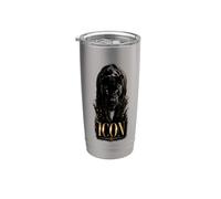 Icon Panther Glam Animal Déclaration Tendance Gobelet isotherme en acier inoxydable double paroi