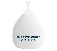 Icon Remplissage Pouf, 10.5 Pieds Cubes, 297 litres, Blanc, Billes Polystyrène pour Remplissage Pouf, Perles en EPS Rembourrage, Fabriqué en Europe