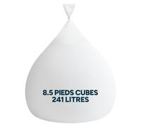 Icon Remplissage Pouf, 8.5 Pieds Cubes, 241 litres, Blanc | Fabriqué en Europe, Perles en EPS Rembourrage, Billes Polystyrène pour Remplissage Pouf, Remplissage pour Pouf Poire