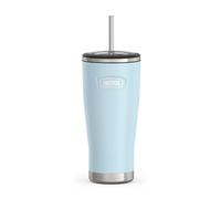 ICON SERIES BY THERMOS Stainless Steel Cold Tumbler with Straw, 24 Ounce, Glacier