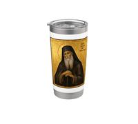 Icône orthodoxe de Saint Joseph l'Hésychaste Gobelet isotherme en acier inoxydable double paroi