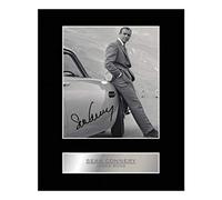 Iconic Pics Photo signée de Sean Connery James Bond 007 - Décoration murale encadrée pour décoration de salon