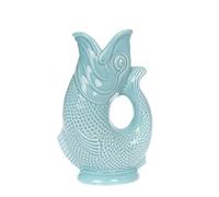 Iconique Bleu Œuf de Canard Carafe Poisson Grand | 23 cm 750Ml Glug Jug | Design emblématique Vase Poisson | Disponible Dans Une Large Gamme De Couleurs Et En Deux Formats 1,4 L et 750 ml