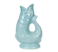 Iconique Bleu Œuf de Canard Carafe Poisson Grand | 28 cm 1,4 L Glug Jug | Design emblématique Vase Poisson | Disponible Dans Une Large Gamme De Couleurs Et En Deux Formats 1,4 L et 750 ml