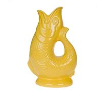 Iconique Jaune Carafe Poisson Grand | 28 cm 1,4 L Glug Jug | Design emblématique Vase Poisson | Disponible Dans Une Large Gamme De Couleurs Et En Deux Formats 1,4 L et 750 ml