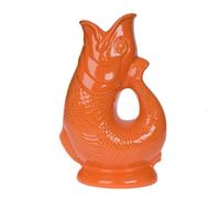 Iconique Orange Carafe Poisson Grand | 28 cm 1,4 L Glug Jug | Design emblématique Vase Poisson | Disponible Dans Une Large Gamme De Couleurs Et En Deux Formats 1,4 L et 750 ml