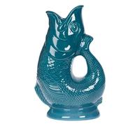 Iconique Sarcelle Carafe Poisson Grand | 28 cm 1,4 L Glug Jug | Design emblématique Vase Poisson | Disponible Dans Une Large Gamme De Couleurs Et En Deux Formats 1,4 L et 750 ml