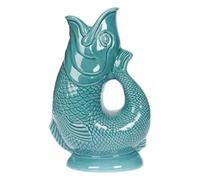 Iconique Vert-de-gris Carafe Poisson Grand | 28 cm 1,4 L Glug Jug | Design emblématique Vase Poisson | Disponible Dans Une Large Gamme De Couleurs Et En Deux Formats 1,4 L et 750 ml