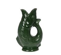 Iconique Vert Forêt Carafe Poisson Grand | 23 cm 750Ml Glug Jug | Design emblématique Vase Poisson | Disponible Dans Une Large Gamme De Couleurs Et En Deux Formats 1,4 L et 750 ml