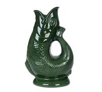 Iconique Vert Forêt Carafe Poisson Grand | 28 cm 1,4 L Glug Jug | Design emblématique Vase Poisson | Disponible Dans Une Large Gamme De Couleurs Et En Deux Formats 1,4 L et 750 ml
