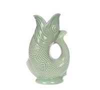 Iconique Vert Sauge Carafe Poisson Grand | 23 cm 750Ml Glug Jug | Design emblématique Vase Poisson | Disponible Dans Une Large Gamme De Couleurs Et En Deux Formats 1,4 L et 750 ml