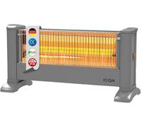 ICQN Chauffage infrarouge sur pied, Pour des pièces jusqu'à 10m², 900 W, IP20, Chauffage électrique, 135 centimètres de câble, Chauffage radiant pour le bureau ou la maison, Infrarotheize