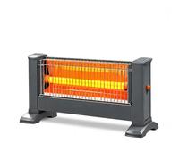 ICQN Chauffage infrarouge sur pied, Pour des pièces jusqu'à 10m², 900 W, IP20, Chauffage électrique, 135 centimètres de câble, Chauffage radiant pour le bureau ou la maison, Infrarotheize