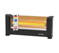 ICQN IQ.0900.APW Radiateur infrarouge sur pied pour pièces jusqu'à 9 m² 900 W IP20 Chauffage électrique 1,35 m Câble chauffant pour bureau ou maison Chauffage infrarouge
