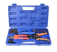 iCrimp KIT-2546S Kit d'outils de sertissage solaire, outils de sertissage avec coupe-fil, pince à dénuder, pince à sertir, pince à sertir pour connecteurs solaires 2,5/4/6.0mm² Système solaire PV