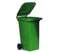 Poubelle de tri sélectif à roulettes 120 L ICS - Green