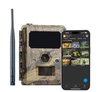 ICU CLOM EasyCam - Caméra de Chasse Surveillance Extérieure 50° avec Vision Nocturne, 4G/LTE, Détecteur de Mouvement, Contrôle par Application, Carte SIM et Carte SD 16GB Incluse