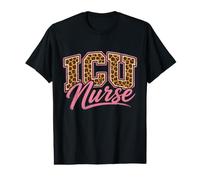 ICU Sweat-Shirt d'infirmière Motif guépard T-Shirt Graphique avec Valeur