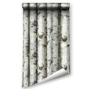 ICYEHAO Papier Adhesif pour Meuble Bois, 44.5 x 500 cm Papier Peint Arbres Papiers Peints Adhesif Mural Papier Autocollant pour Meuble,Chambre,Salon,Salle de Bain,Cuisine,Toilette