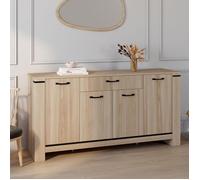 ID MARKET buffet 4 portes avec tiroirs 160 cm Moderne bois