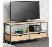 IDMarket - Meuble TV Detroit 113 cm 2 tiroirs Design industriel