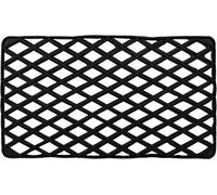 ID Mat Caillebotis Caoutchouc 100%, Noir, 58 x 33 cm