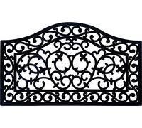 ID Mat Tapis Paillasson, 100% Caoutchouc, Noir, 45 x 75 cm