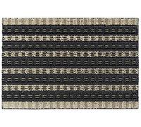 ID Mat - Tapis Paillasson Grattant Solido - Rectangulaire 40 x 60 cm - Antidérapant - Bi-Bande - Extérieur - Résistant Intempéries - Polypropylène - Kaki/Noir