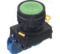 ID YW1BA1E10G - Interrupteur encastrable YW, 29 mm, 1 NO, vert