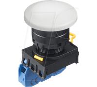 ID YW1BM4E10W - Touche à encastrer YW, 40 mm, 1 NO, noir