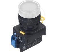 ID YW1LAF2E10Q4P - Bouton-poussoir éclairé YW, 22 mm, 1 NO, noir
