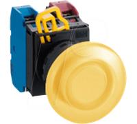 ID YW1LM4E10Q4Y - Bouton-poussoir éclairé YW, 40 mm, 1 NO, noir