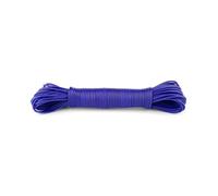 IDEA HOME Corde à Linge Indéchirable de 20 m pour la Maison, Le Jardin et Le Camping - Corde à Linge Robuste en Polyester et revêtement Plastique, Bleu