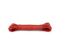 IDEA HOME Corde à Linge Indéchirable de 20 m pour la Maison, Le Jardin et Le Camping - Corde à Linge Robuste en Polyester et revêtement Plastique, Rouge