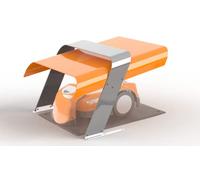 Idea Mower abri pour Robot Tondeuse One 1.0 Compatible avec Husqvarna Automower | Toit de Garage en Aluminium et Acier Inoxydable 74x55x38cm | Protège du Soleil, Pluie, Neige, Grêle