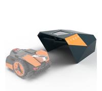 Idea Mower Garage Robot Tondeuse - Compatible Worx Landroid Vision - Abri Robot Tondeuse - Toit Composite Aluminium 74x58x38 cm - Protection UV et Intempéries - Abri Tondeuse Robot - Professionnel