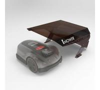 Idea Mower Mobius Garage pour robot tondeuse compatible avec Sunseeker X3, housse transparente en polycarbonate UV, aluminium composite et acier inoxydable