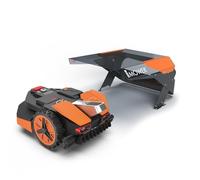 Idea Mower Mobius Garage Robot Tondeuse - Compatible Worx Landroid Vision - Abri Robot Tondeuse Polycarbonate UV - Acier Inoxydable Aluminium - Garage Tondeuse Robot Protection Intempéries