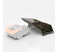 Idea Mower Shell RTK Garage Ultra-Flat pour robot tondeuse Worx Landroid Vision (M600 WR206E, M800 WR208E, L1300 WR213E, L1600 WR216E) - Ne bloque pas le signal RTK - Montage rapide