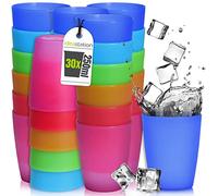 idea-station NEO Gobelet Plastique reutilisable 30 x 25 ouleur | Sans BPA + Reutilisable + Incassable - verre en plastique enfant pour camping - goblet plastic colore 250ml pour anniversaire