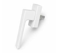 IdeaGenesis - Poignée de fenêtre multi-points avec carré 7 mm | Poignée oscillo-battante en aluminium | Poignée universelle pour fenêtres PVC et aluminium (blanc mat, sans clé)