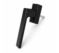 IdeaGenesis - Poignée de fenêtre multi-points avec carré 7 mm | Poignée oscillo-battante en aluminium | Poignée universelle pour fenêtres PVC et aluminium (noir mat, sans clé)