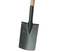 IDEAL Bêche de chantier 285 x 185 / 180 mm Taille 2 Forme jardinier avec protection de marche et manche en T en frêne trempé - 13010283