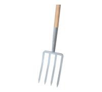 Ideal Ideal Fourche à bêcher argent 4 dents, manche en T Import Quantité:1