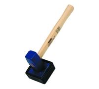 Ideal Idealspaten Sieger 1,5 kg marteau pour pose de dalles carré + embout en caoutchouc interchangeable Quantité:1