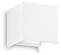 Ideal Lux 313436 OUTDOOR ATOM Applique murale d'extérieur à LED 12 W 1050/720 lm 3000 K IP54 blanche