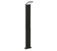 Ideal Lux 322216 OUTDOOR STYLE Lampadaire/poteau d'éclairage LED d'extérieur, H 1 000 mm, 9 W, 1 100/830 lm, 4 000 K, IP54, noir
